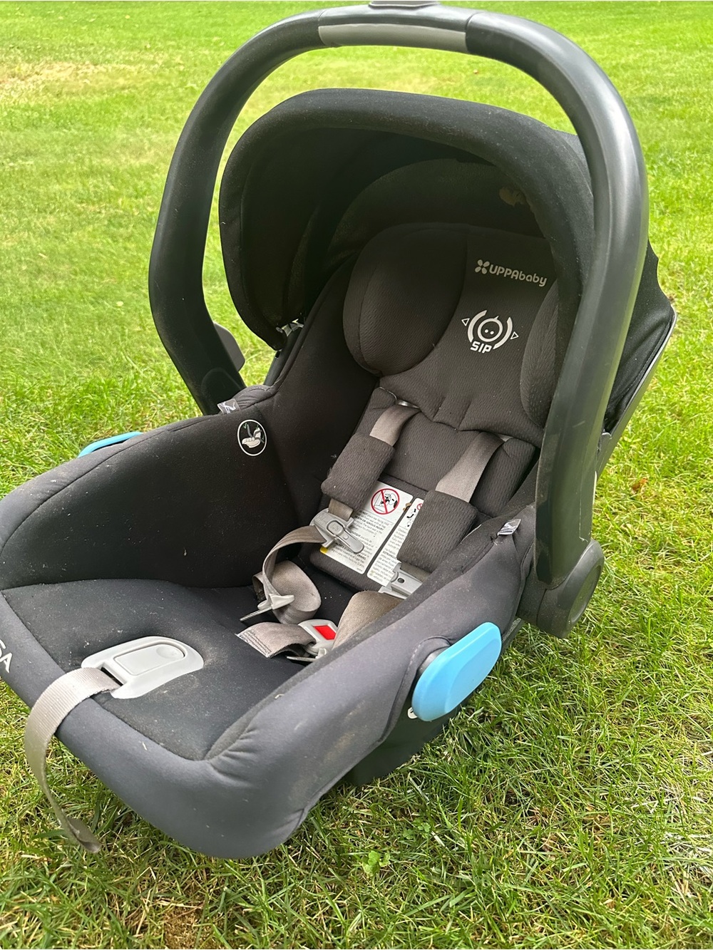 USED UPPAbaby Black Infant Car Seat with SIP Protection